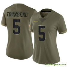 Womens Kansas City Chiefs Tommy Townsend Olive Game 2022 Salute To Service Kcc216 Jersey C2868